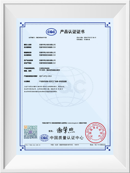 cqc产品认证证书-ye5